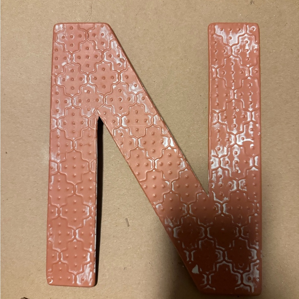 Decorative Pink Letter N